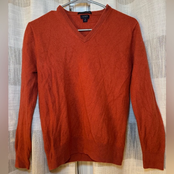J.Crew Italian Cashmere V-neck sweater - Picture 5 of 9